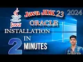 How to Download and Install JDK 23 for JAVA Programming on Windows 2024 in Hindi