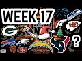 FULL NFL WEEK 17 Picks and Predictions 2025