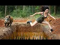 Download Lagu 72 Hours Survival Alone: Digging a Big Trap Hole to Subdue Wild Boars