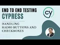 Part 7 Cypress E2E Web Automation Interacting with Elements Radio Buttons Checkboxes
