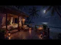 Heavy Rain on a Tin Roof by the Caribbean Sea 🌴 | Rain & Ocean Sounds for Deep Sleep