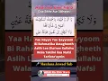 Yaa Hayyu Yaa Qayyoom Bi Rahmatika Astagheeth Aslih Lee Sha’nee Kullahu Wala Takilni ilaa Nafsi