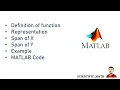 Definition of a function and Matlab Code l what is function l How to plot function in Matlab