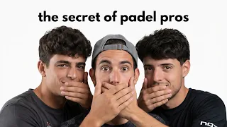 why padel pros play flat