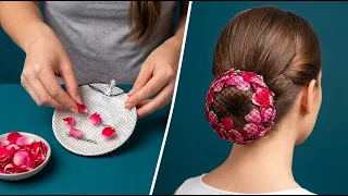 🙋‍♀️ أفكار سريعة لتسريحات الشعر ولمسات مكياج مذهلة في أقل من دقيقة 💄