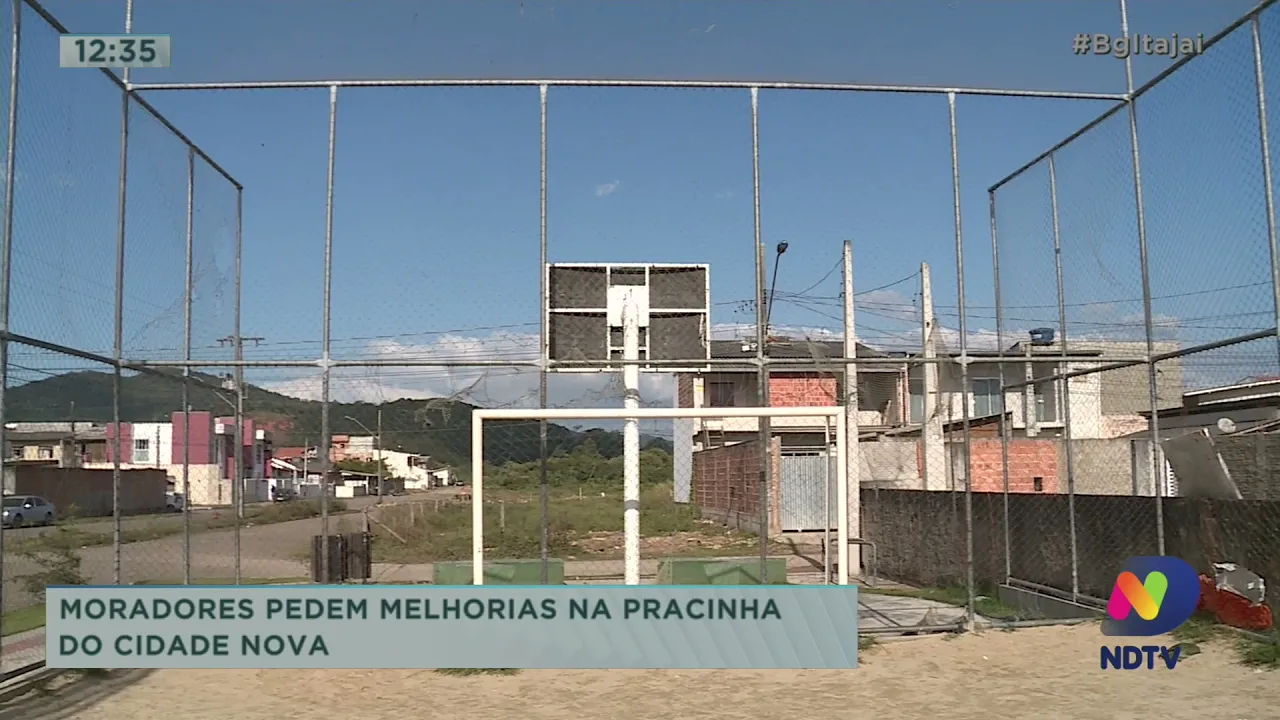 Moradores pedem melhorias na pracinha do Cidade Nova em Itajaí