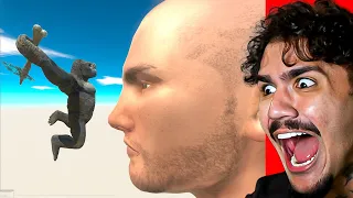 Reagindo a Dois Portais de Evolução até Chegar ao King Kong - Animal Revolt Battle Simulator