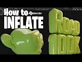 INFLATED 3D OBJECTS IN BLENDER Tutorial