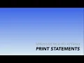 Introduction to Python - Print Statements