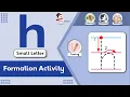 Formation of Small Letter h Handwriting Practice for Kids Write with Fun Tracing Nursery