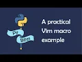 How to use Vim macros