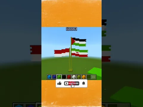 membuat bendera Palestine terbaik #minecraft #gaming #shortvideo #shorts #tranding #ramadan2026