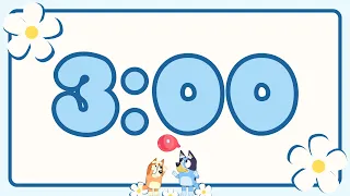 3 Minute Timer Bluey for Kids - Calm and Relaxing Music