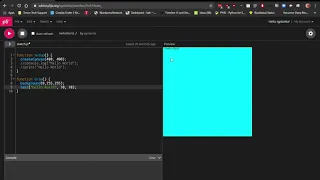 p5 js Web Editor HelloWorld