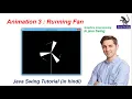 Graphics programming in Java Swing Animation part-3 Running Fan animation