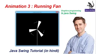 Graphics programming in Java Swing Animation part-3 Running Fan animation