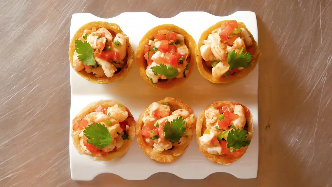 Test Kitchen: Halibut Ceviche Plantain and Yuca Cups