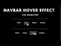 Simple and Awesome Navbar - button hover effect HTML CSS CSS animation Beginner