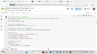 Perform a chi square test for independence in Python