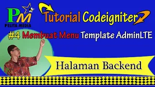 Tutorial Codeigniter Membuat Menu Template AdminLTE Di Codeigniter