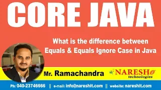 Core Java Tutorials What is the difference between Equals Equals Ignore Case in Java
