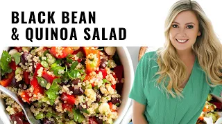 ASIAN QUINOA POWER SALAD | healthy lunch recipe | #SALADWEEK. 