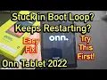Onn Tablet Stuck in Boot Loop Keeps Restarting Easy Fixes