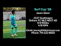 Jason Glenn 27 GK 2026 Surf Cup Highlights