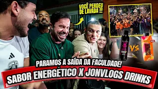 🚨TUMULTO NA RUA - SABOR ENEGERTICO OU DRINKISS - TESTE CEGO - TOGURO VS JON
