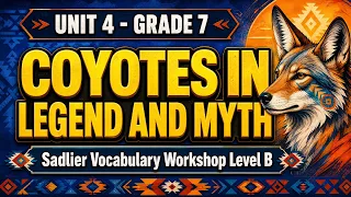 Sadlier Vocabulary Workshop Level B Unit 4 Coyotes in Legend Myth - What Can Coyotes Teach You