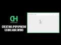 Creating JPopupMenu using Java Swing