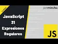 JavaScript Course 31 Regular Expressions -