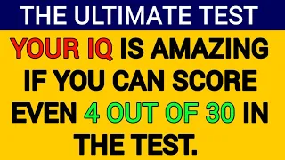 CAN YOU SCORE JUST 4 IN THIS IQ CHALLENGE ONLY THE BORN GENIUSES CAN