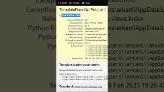 Template does not exist in Django