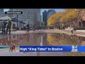 Boston Sees Wicked High King Tides Minor Coastal Flooding Expected
