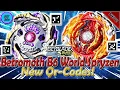 NEW Betromoth B6 World Spryzen S6 Qr-Codes Qr- Betromoth B6 World Spryzen S6 - Beyblade