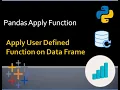 Apply User Defined Functions in Pandas Apply in Pandas Data Science