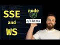 Server Sent Events and Websockets How to implement in NodeJS and HTMX
