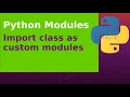 Import class as custom module