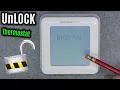 UNLOCK Honeywell Home T5 UNLOCKING Device Pin Code Digital SMART Thermostat