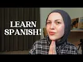 a guide to learn SPANISH online for free beginners