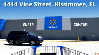 Shopping at Walmart Supercenter at 4444 Vine Street in Kissimmee Florida - Store 817