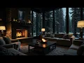 Download Lagu No Ads Fireplace Blizzard ASMR - Snow Storm Sound Sleep With Fireplace Burning For Deep Sleeping