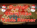 Quilted Christmas Table Runner
