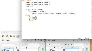 Python Programming Challenge 3 Comparing Two CSV files