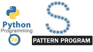 Python Pattern Programs Printing Stars in S Shape
