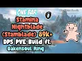 ESO One Bar Stamina Nightblade Stamblade 89k DPS PVE Build Ft Oakensoul Ring High Isles DLC