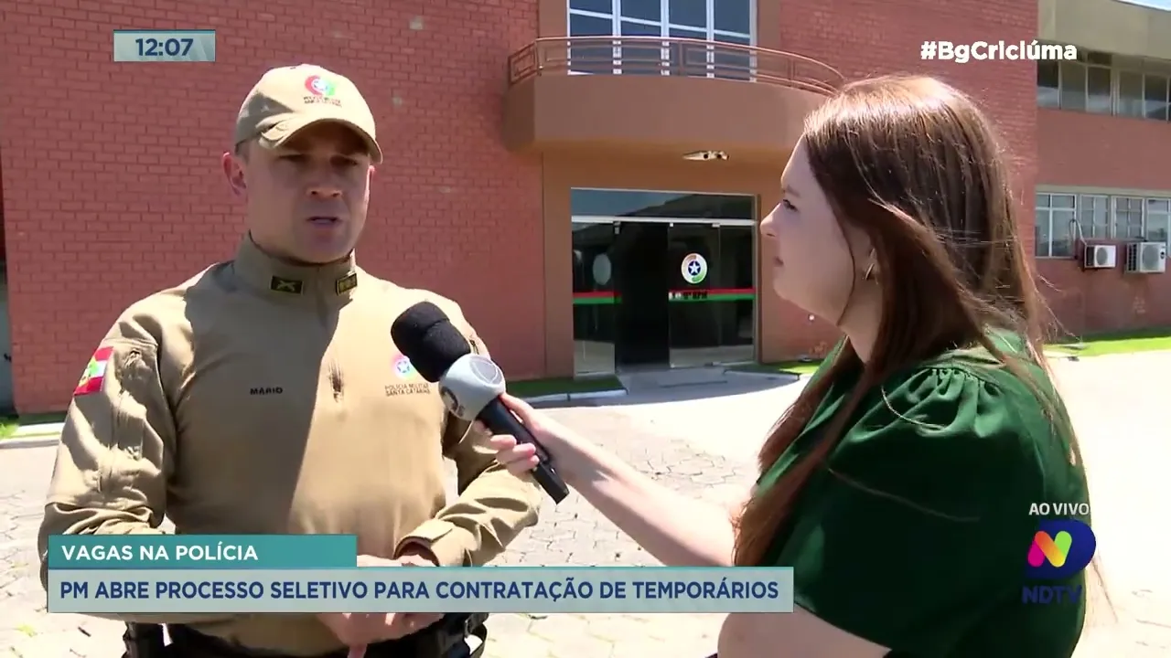 Processo seletivo para voluntários na PM de Santa Catarina
