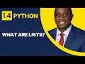 1 4 What are lists Python Tutorial for Beginners Getting Started with Strings By Carl Huff
