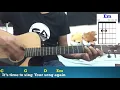 10 000 Reasons strumming pattern chords